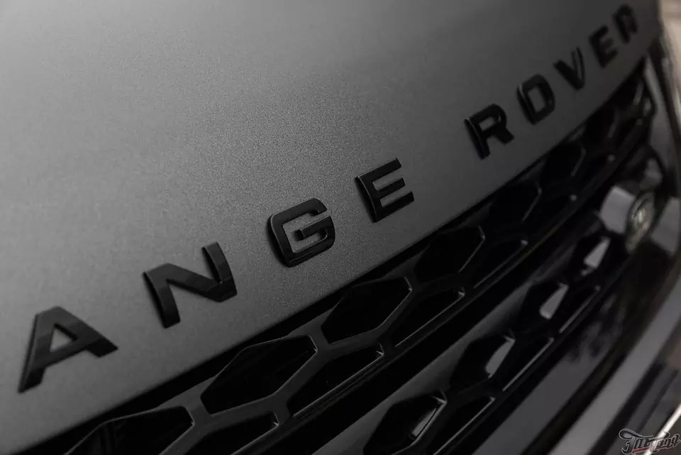 Range Range Sport. Оклейка кузова в серый мат и полный антихром